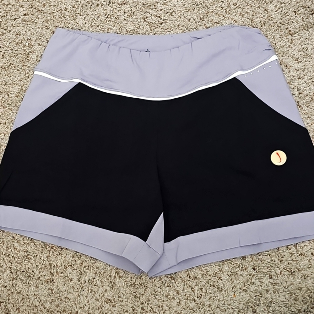 Swingdish Women's Black And Gray Golf Shorts NWT Sz XL